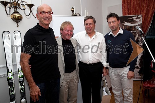 Heinz Slesak, generalni direktor Porsche Slovenija d.o.o., Bojan Križaj, nekdanji smučar, ... in Boštjan Luznar, vodja golf igrišča Bled