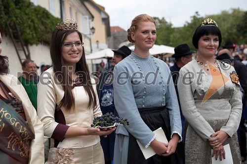 Martina Baškovič, Vinska kraljica Slovenije 2012, Mojca Kren, mariborska vinska kraljica, Ksenja Arbeiter, nekdanja mariborska vinska kraljica