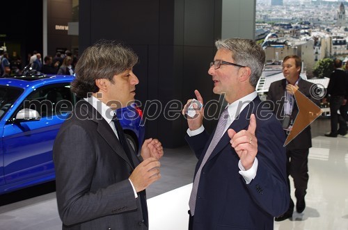 Luca de Meo, direktor marketinga Audi, Rupert Stadler, direktor Audi