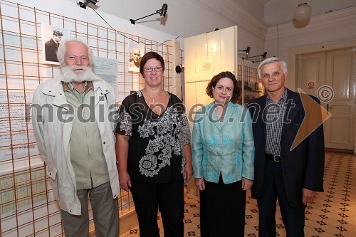 Jože Vrhnjak, predsednik Sekcije za ohranjanje spomina na talce, Združenje borcev za vrednote NOB Maribor, dr. Aleksandra Berberih Slana, direktorica Muzeja narodne osvoboditve Maribor, mag. Irena Mavrič Žižek, muzejska svetovalka in avtorica razstave in dr. Marjan Žnidarič, podpredsednik Zveze borcev za vrednote NOB Maribor ter nekdanji direktor Muzeja narodne osvoboditve Maribor