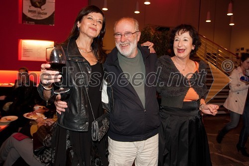 Maja Boh, igralka, Janez Hočevar-Rifle, igralec in Polona Vetrih, igralka