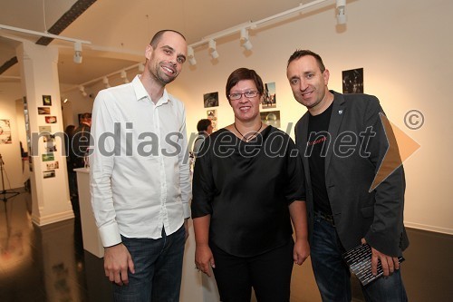 Mitja Sagaj, organizator fotomaratona, dr. Aleksandra Berberih Slana, direktorica Muzeja narodne osvoboditve Maribor, Borut Cvetko, direktor Mediaspeed in soorganizator Fotomaratona