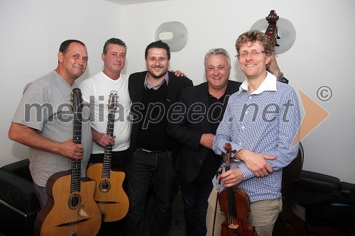 The Rosenberg Trio, Pavel Magdič, izvršni producent programskega sklopa Terminal 12 in Tim Kliphuis, violinist