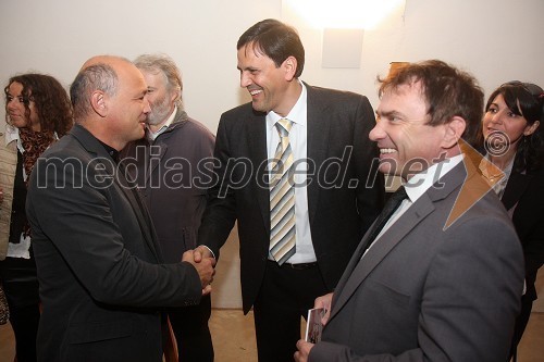 Darko Jazbec, poslanec DZ, Juan Carlos Marsan Aguilera, Kubanski ambasador in Ivan Pišek, slovenski politik in poslanec