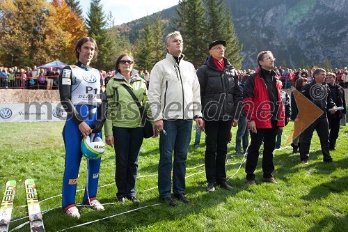 Primož Peterka, nekdanji smučarski skakalec, Andreja Zver, dr. Milan Zver, dr. Igor Lukšič, nekdanji minister za šolstvo in šport in dr. Žiga Turk, minister za izobraževanje, znanost, kulturo in šport