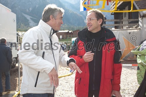 Dr. Milan Zver in dr. Žiga Turk, minister za izobraževanje, znanost, kulturo in šport