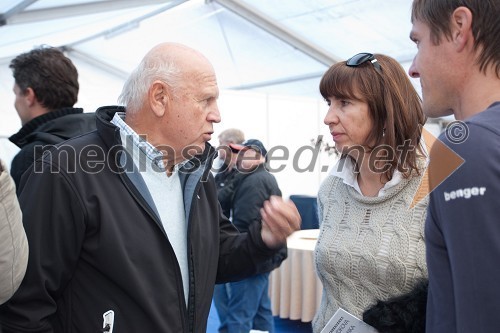 Janez Kocijančič, predsednik Olimpijskega komiteja Slovenije in Barbara Kürner Čad, direktorica smučarske zveze Slovenije