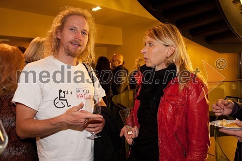 Jaka Andrej Vojevec, režiser in Tatjan Doma, dramaturginja