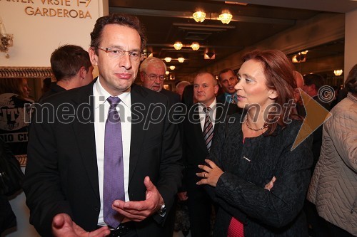 Dr. Žiga Turk, minister za izobraževanje, znanost, kulturo in šport ter Suzana Žilič Fišer, generalna direktorica Zavoda Maribor 2012 - EPK