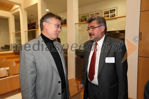 Prof. dr. Danijel Rebolj, rektor Univerze v Mariboru in Laszlo Komlosi, University of Pecs