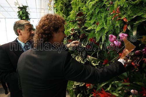 Dr. Danilo Türk, predsednik Republike Slovenije in Roman Ferenčak, direktor in lastnik Ocean Orchids