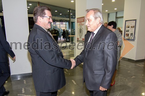 Anton Bergauer in Milan Pogačnik, politik