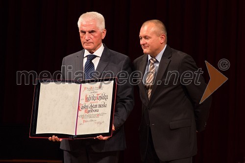 Prof. dr. Ludvik Toplak, predsednik Evropskega središča Maribor (ESM) in Franc Kangler, župan MOM