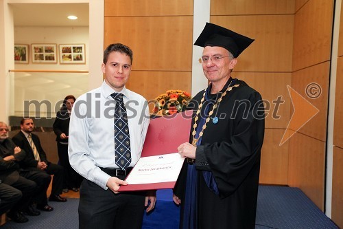 Marko Zdravković, Medicinska fakulteta Univerze v Mariboru in prof. dr. Danijel Rebolj, rektor Univerze v Mariboru