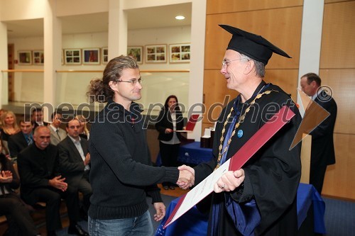 Andrej Soršak, Medicinska fakulteta Univerze v Mariboru in prof. dr. Danijel Rebolj, rektor Univerze v Mariboru