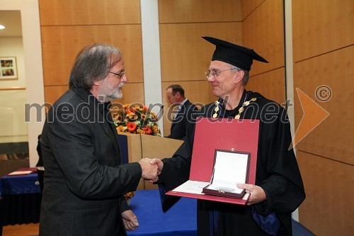 Prof. dr. Milan Brumen, Medicinska fakulteta Univerze v Mariboru in prof. dr. Danijel Rebolj, rektor Univerze v Mariboru
