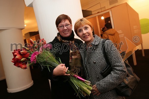 Dr. Aleksandra Berberih Slana, direktorica Muzeja narodne osvoboditve Maribor, Irena Porekar Kacafura, Pokrajinski muzej Maribor