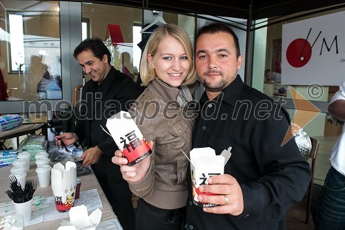 Marcela in Rok Ribič, solastnik restavracije Miyabi