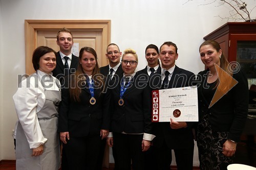 Mojca Polak, predavateljica na VSGT, Ivan Jeger, Helena Valher, Bojan Černelč, Katarina Brence, Žana Klobučar, Kristjan Klančnik in ...