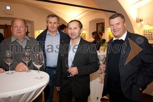 Franc Košir, Peter Ježek, Mirko Hočevar in Frančišek Novak