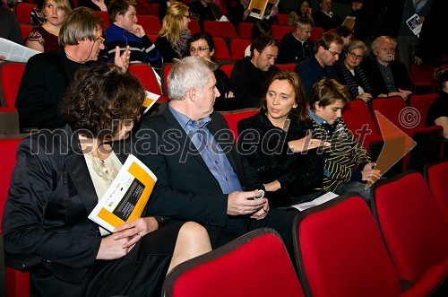 Anton Štihec, župan Murske Sobote, soproga Marina, Dr. Suzana Žilič Fišer, generalna direktorica zavoda Maribor 2012 - Evropska prestolnica kulture in sin Niki