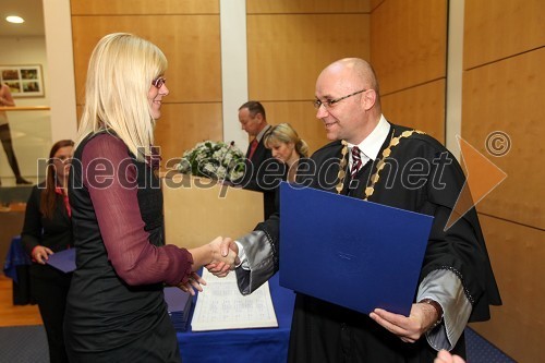 	Dr. Urška Sancin, Fakulteta za strojništvo Univerze v Mariboru in prof. dr. Dejan Škorjanc, prorektor za študijsko dejavnost Univerze v Mariboru