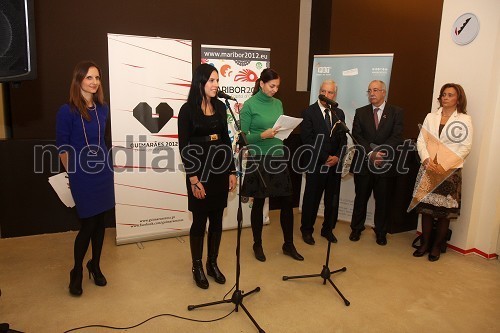 ..., Dr. Suzana Žilič Fišer, generalna direktorica zavoda Maribor 2012 - Evropska prestolnica kulture, Antonio Magalhaesa, župan Guimaraesa in Joao Serro, predsednik fundacije