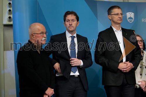 Boštjan Žekš, poitik, Gregor Virant, predsednik Državnega zbora, Igor Lukšič, nekdanji minister za šolstvo in šport