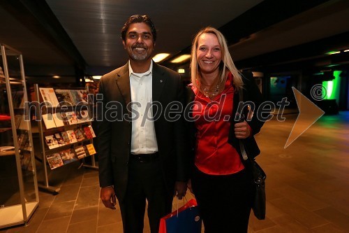 Bala Kamallakharan, direktor GreenQloud in ustanovitelj Startup Iceland, Barbara Brezigar Mrzlikar, direktorica CEED
