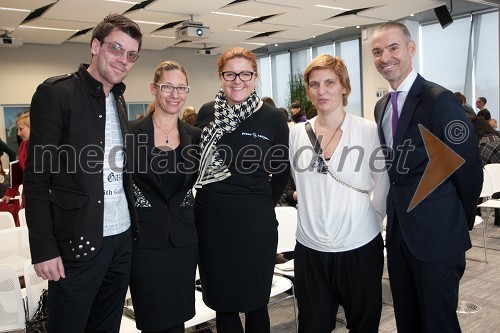 Domen Mavrič, Agencija AVI, Katja Mlakar, Agencija AVi, Tatjana Novak, direktorica podjetja Press Clipping , Maruša Penzeš, Adria Media in Boštjan Vilčnik, direktor podjetja Press Clipping