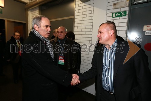 Garry Kasparov in Franc Kangler, župan MOM