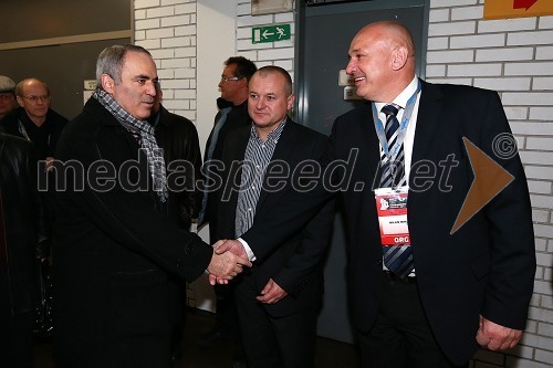 Garry Kasparov, Franc Kangler, župan MOM in Milan Mikl, podžupan MOM