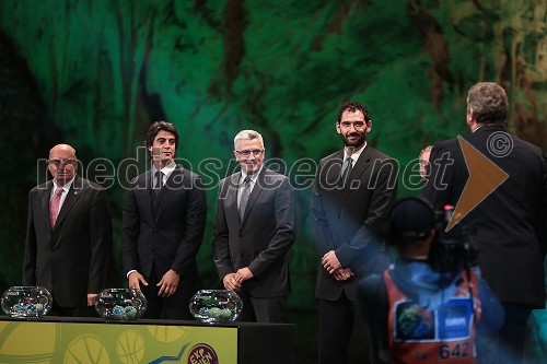 Ivo Daneu, nekdanji košarkaš, , Ibrahim Kutluay, Peter Vilfan, poslanec v DZ in Jorbe Garbajosa