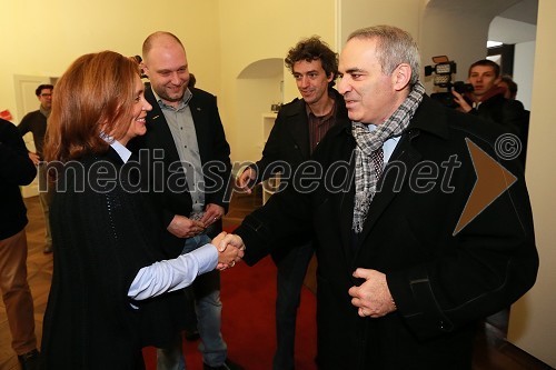 Dr. Suzana Žilič Fišer, generalna direktorica zavoda Maribor 2012 - Evropska prestolnica kulture in Garry Kasparov