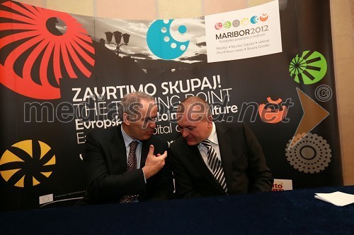 Garry Kasparov in Franc Kangler, župan MOM