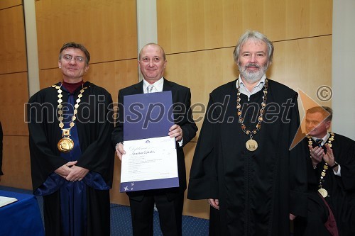 	Prof. dr. Danijel Rebolj, rektor Univerze v Mariboru, dr. Stanko Čokelc, Ekonomsko-poslovna fakulteta Univerze v Mariboru in prof. dr. Samo Bobek, dekan Ekonomsko-poslovne fakultete Univerze v Mariboru