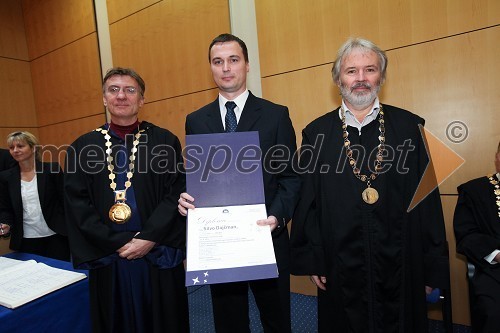 Prof. dr. Danijel Rebolj, rektor Univerze v Mariboru, dr. Silvo Dajčman, Ekonomsko-poslovna fakulteta Univerze v Mariboru in prof. dr. Samo Bobek, dekan Ekonomsko-poslovne fakultete Univerze v Mariboru