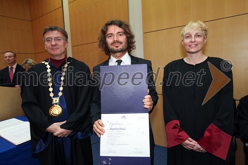 Prof. dr. Danijel Rebolj, rektor Univerze v Mariboru, dr. Danilo Kosi, Filozofska fakulteta Univerze v Mariboru in prof. dr. Mihaela Koletnik, prodekanka Filozofske fakultete Univerze v Mariboru