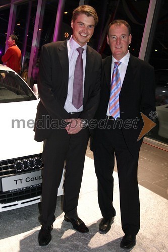 Wilfried Weitgasser, generalni direktor Porsche Slovenija d.o.o. in Frenk Tavčar, vodja zanke Audi v Sloveniji