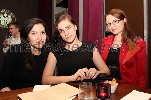 Nina Hržič, Maja Horvat in Suzana Bračič, članica Rotaract Cluba Maribor