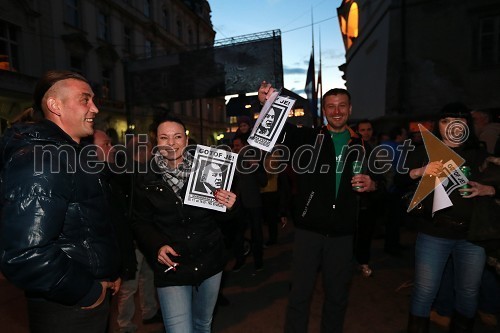 Protesti na Trgu Svobode v Mariboru