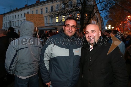 Protesti na Trgu Svobode v Mariboru