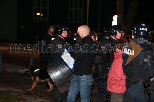 Protesti na Trgu Svobode v Mariboru