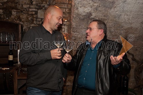 Boštjan Protner, vinar in Stojan Ščurek, vinar