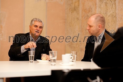 Andrej Brvar,  pesnik, publicist; Mitja Čander, programski direktor javnega zavoda EPK Maribor 2012