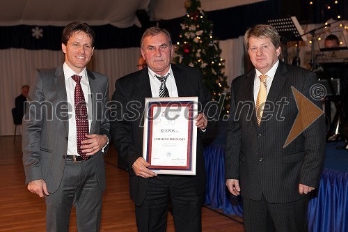 Aleš Pulko, predsednik Obrtne zbornice Maribor; Franc Selinšek; Danilo Brdnik