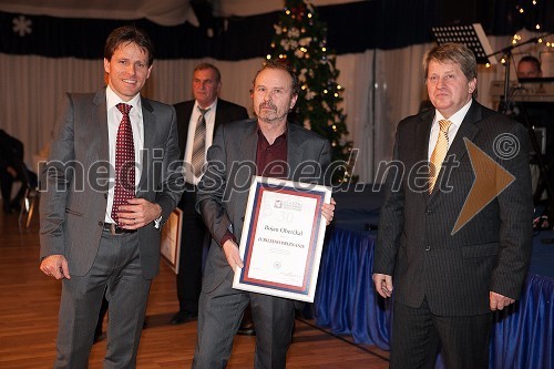 Aleš Pulko, predsednik Obrtne zbornice Maribor; Bojan Oberčkal; Danilo Brdnik