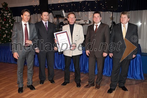 Aleš Pulko, predsednik Obrtne zbornice Maribor; Igor Meglič; Andrej Pukšič; Janez Kaker, podpredsednik Obrtno-podjetniške zbornice Slovenije; Danilo Brdnik