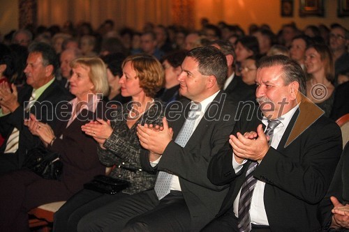 ...; mag. Dejan Židan, poslanec; Janez Rihtarič, župan občine Radenci