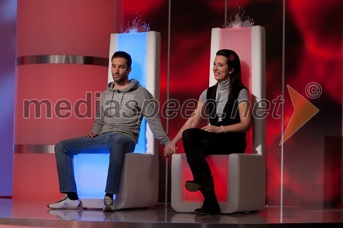 Andrej Murko, tekmovalec v resničnostnem šovu; Julijana, tekmovalka v resničnostnem šovu